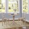 International Concepts Round 36 in Rd Ped Gathering Ht Table, 2 Madrid Counter Ht Stools, Gray Taupe, 36 W, 36 L, 35.9 in H K09-36RT-27B-6B-S402-2 - alternate 2